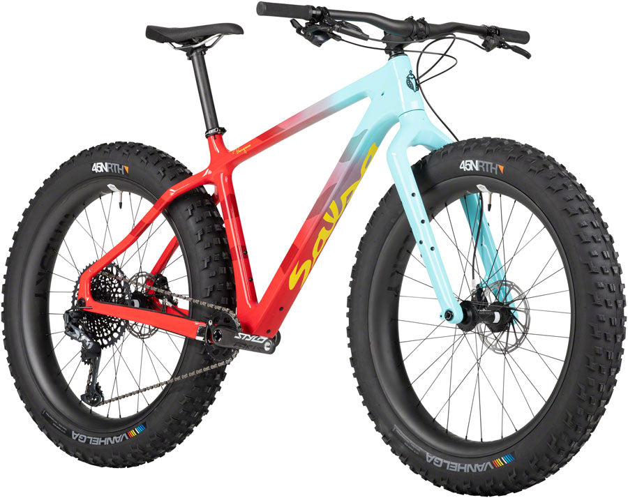 BK2576.jpg: Image for Beargrease X01 Fat Bike - Red/Teal Fade
