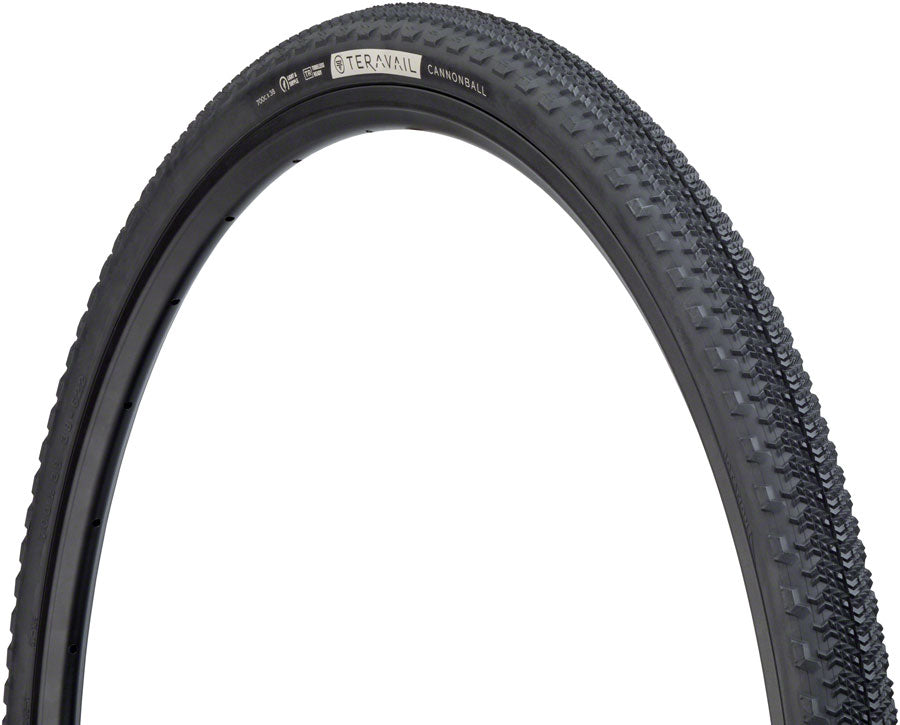 TR7240.jpg: Image for Teravail Cannonball Tire - 700 x 38, Tubeless, Folding, Black, Light and Supple