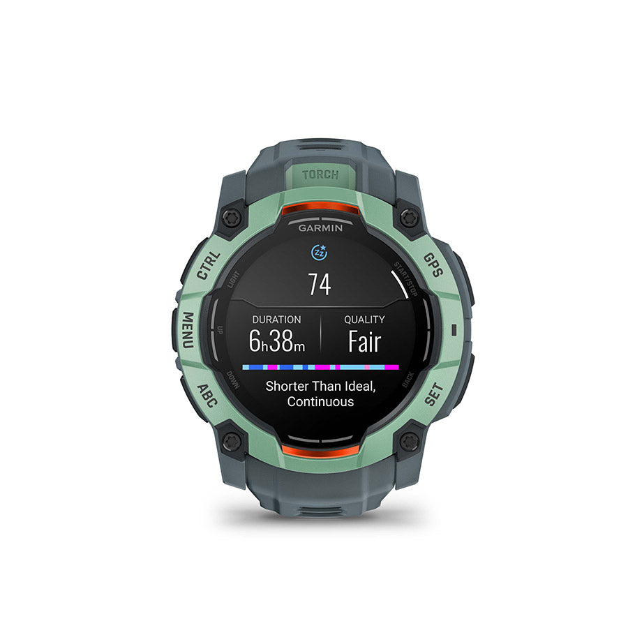 Garmin Instinct 3 50mm AMOLED Watch Watch Color: Neo Tropic Wristband: Twilight - Silicone