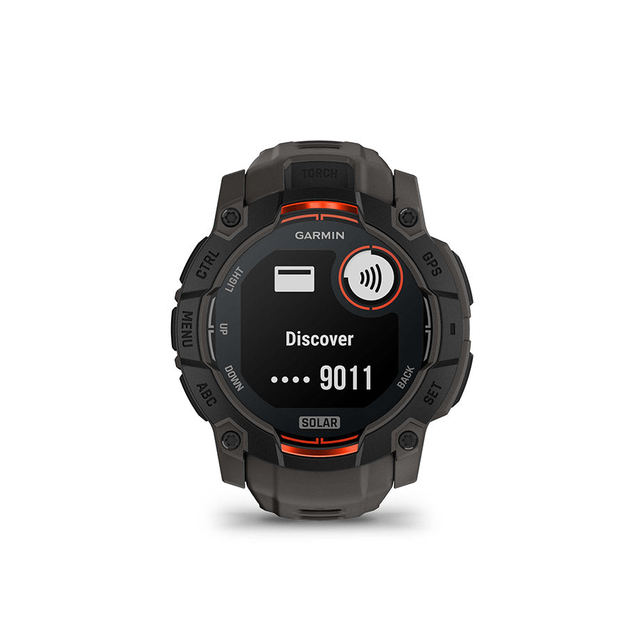Garmin Instinct 3 GPS Smartwatch - 50mm Solar Black/Charcoal