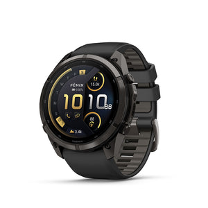 fenix 9 Pro inReach 51mm, Watch, Watch Color: Black, Wristband: Black/ Pebble Grey - Silicone