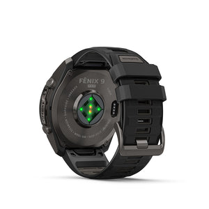 fenix 9 Pro inReach 51mm, Watch, Watch Color: Black, Wristband: Black/ Pebble Grey - Silicone