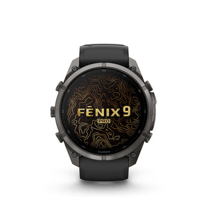 fenix 9 Pro inReach 51mm, Watch, Watch Color: Black, Wristband: Black/ Pebble Grey - Silicone