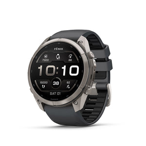 fenix 9 Pro 51mm, Watch, Watch Color: Titanium, Wristband: Graphite/ Black - Silicone
