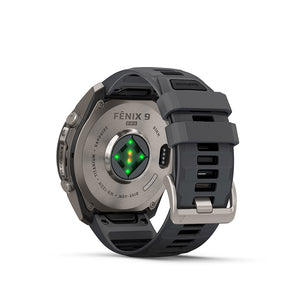 fenix 9 Pro 51mm, Watch, Watch Color: Titanium, Wristband: Graphite/ Black - Silicone