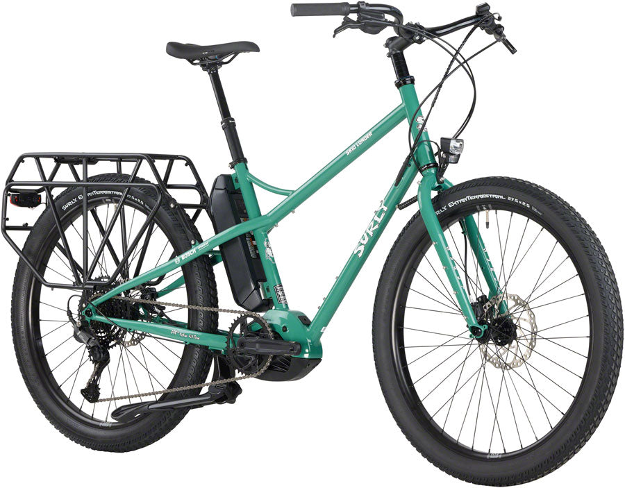 Surly Skid Loader Cargo Ebike - 27.5 Steel Illegal Smile Green Small