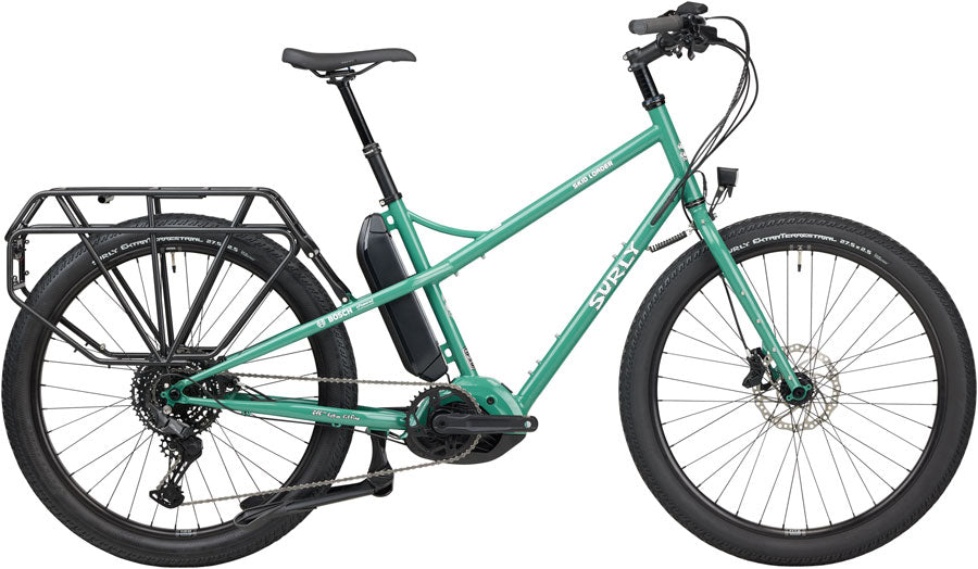 Surly Skid Loader Cargo Ebike - 27.5 Steel Illegal Smile Green Small