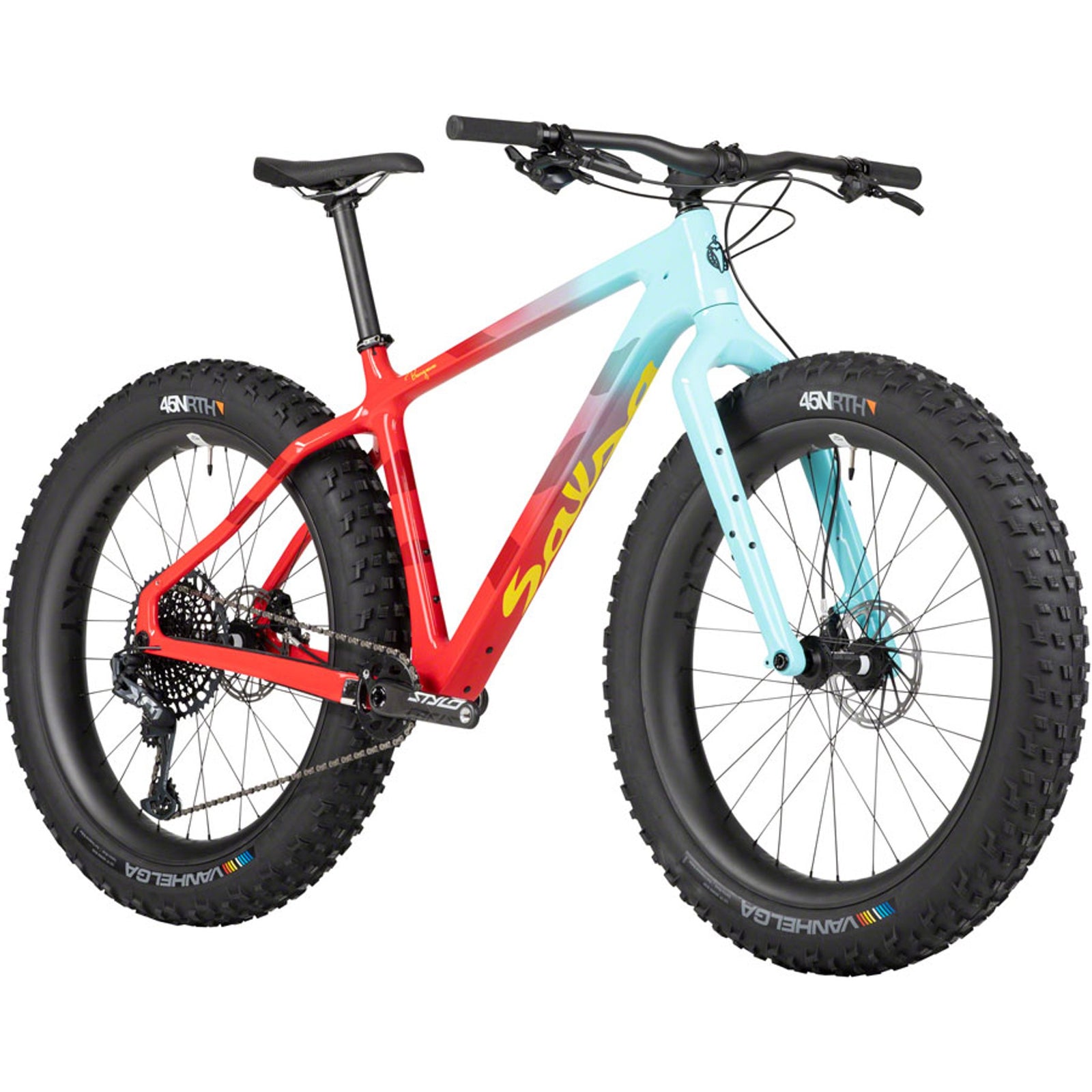 Beargrease X01 Fat Bike - Red/Teal Fade