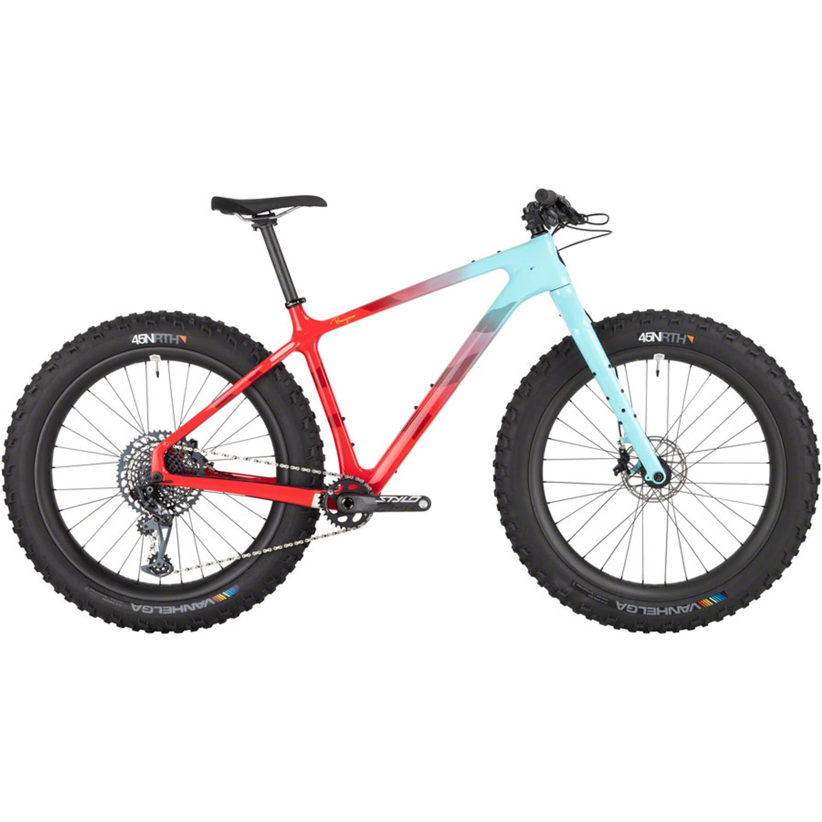 Beargrease X01 Fat Bike - Red/Teal Fade