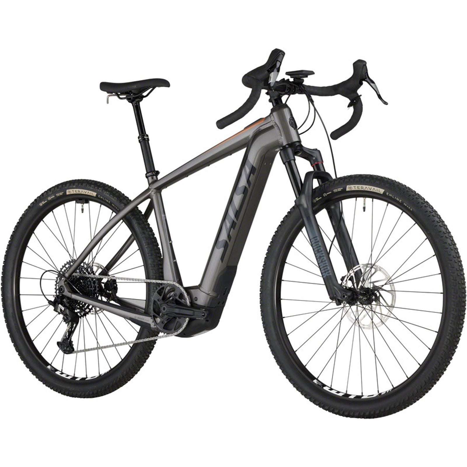 Tributary Apex 1 Front Suspension Ebike - Charcoal