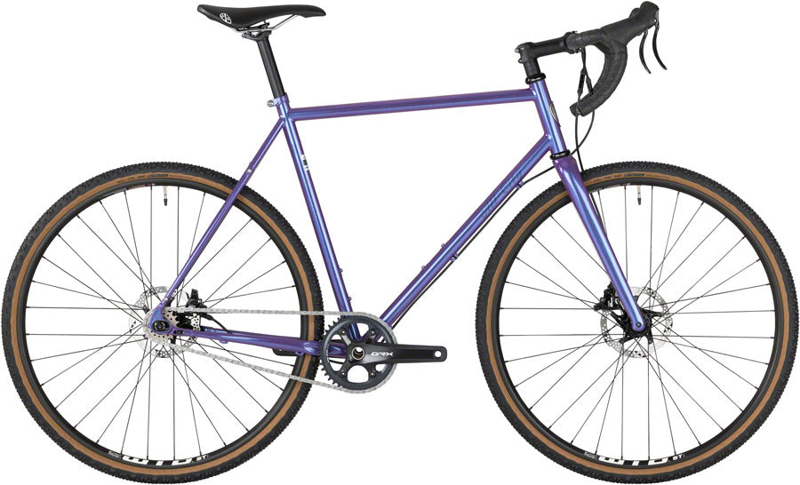 超專業彎把單速自行車 - 好萊塢紫羅蘭