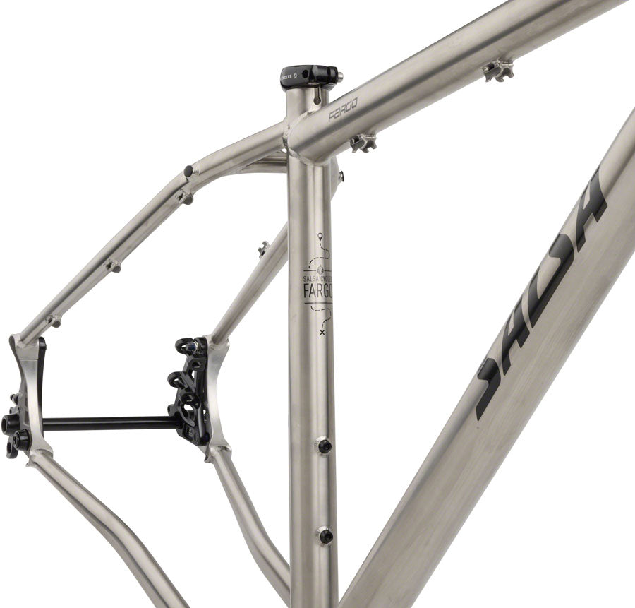 Fargo Ti Frameset - Raw - Flat Mount