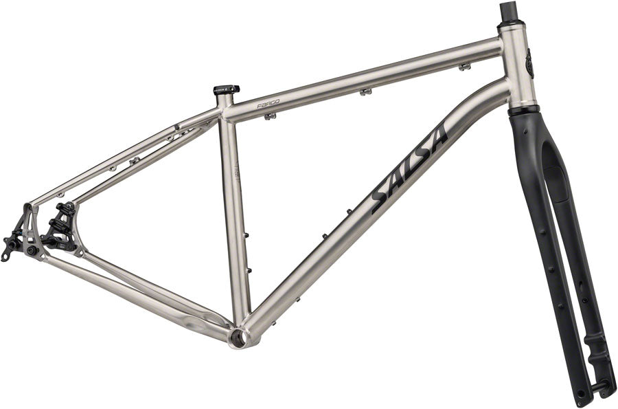Fargo Ti Frameset - Raw - Flat Mount
