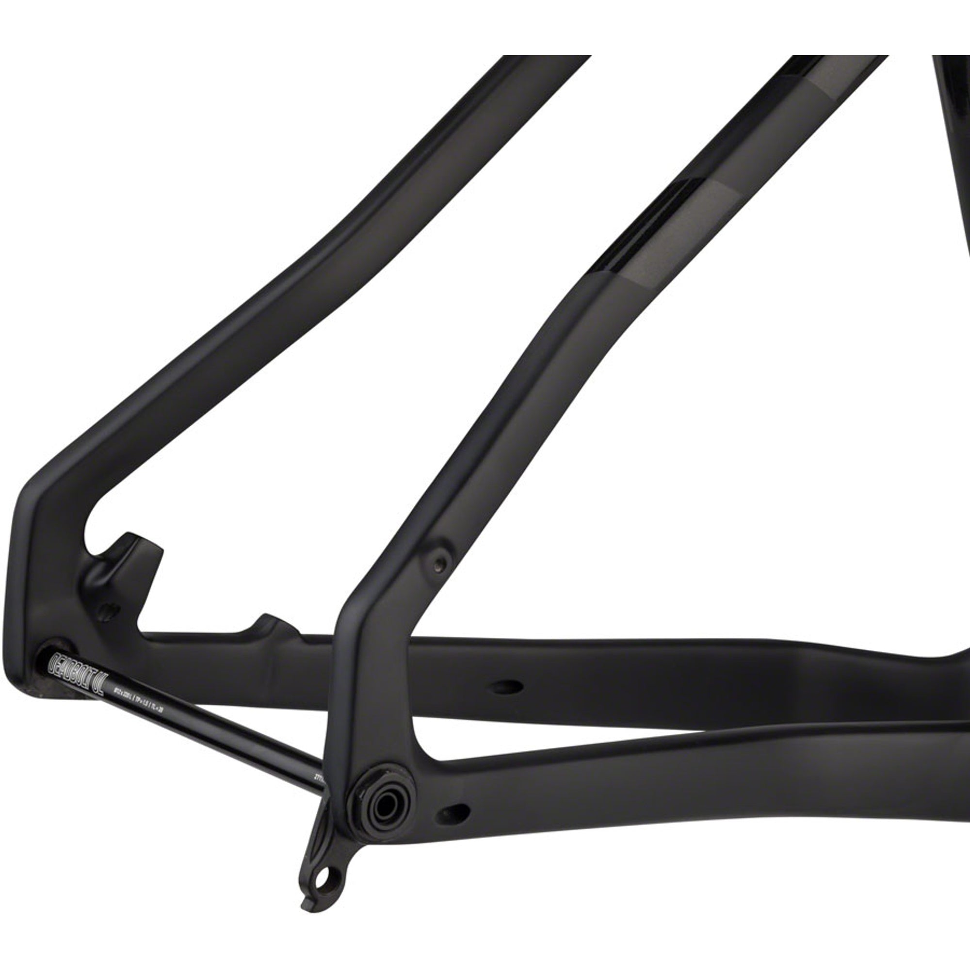 Beargrease Carbon Black Fat Bike Frame - Huckleberry Bicycles