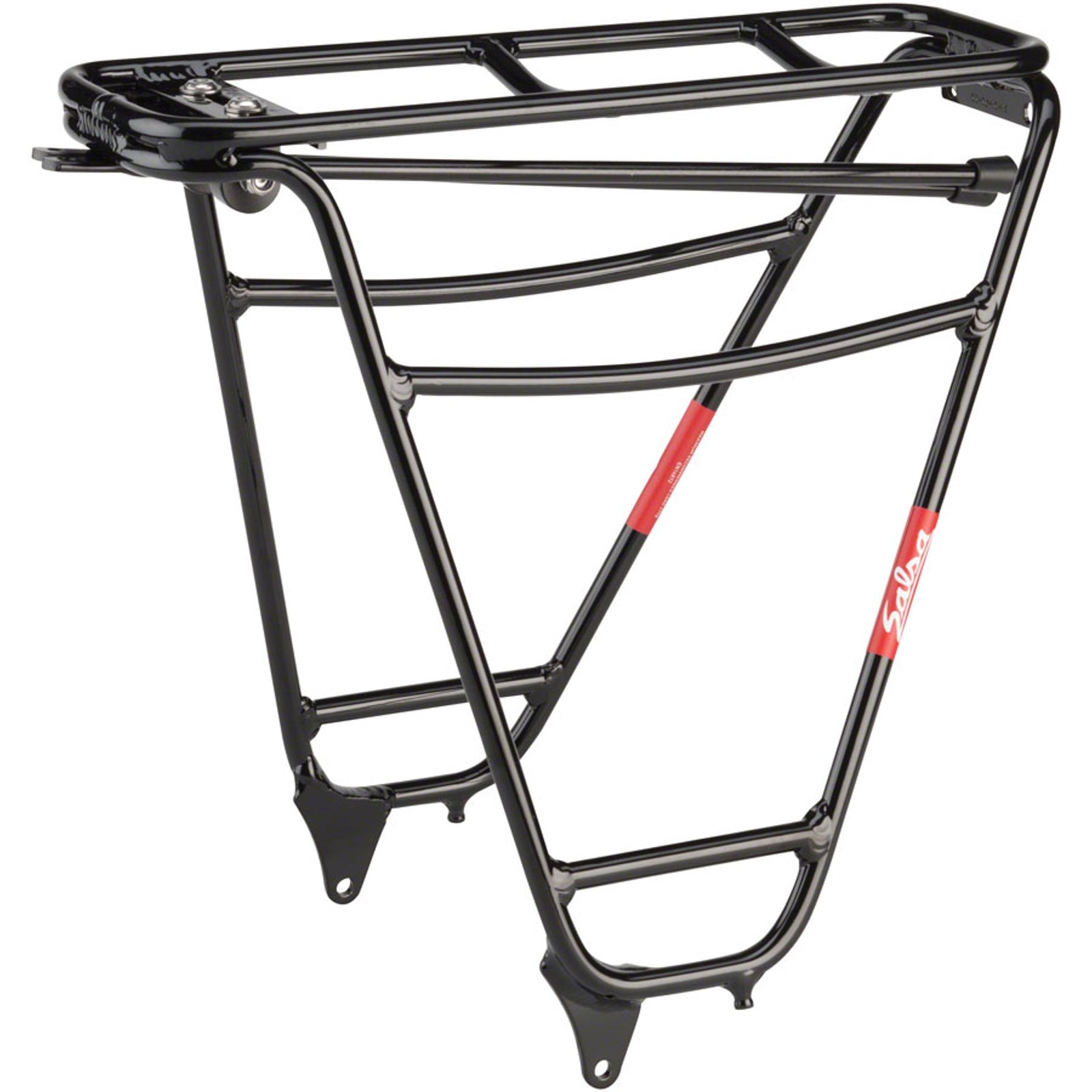 Alternator Plus Rear Rack - Fits Rear Dropout Spacing 135-148mm, Aluminum, Black