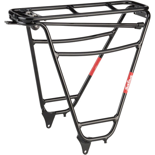 Alternator Plus Rear Rack - Fits Rear Dropout Spacing 135-148mm, Aluminum, Black