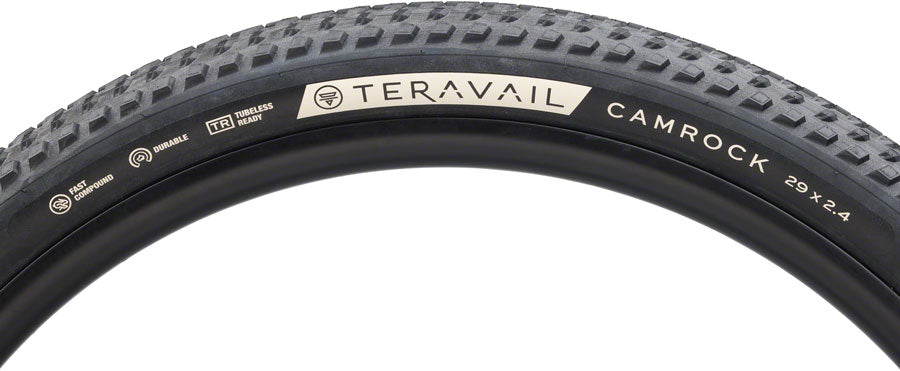 Teravail Camrock Tire - 29 x 2.4 Tubeless Folding BLK Durable Fast Compound