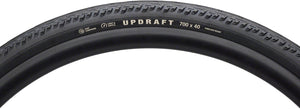 Teravail Updraft Tire - 700 x 35 Tubeless Folding BLK Durable Fast Compound
