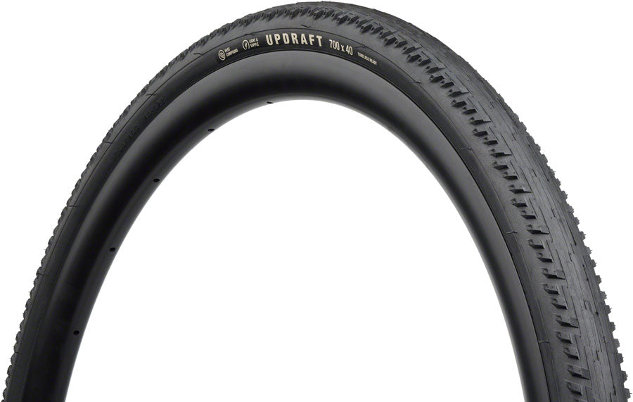 Teravail Updraft Tire - 700 x 35 Tubeless Folding BLK Durable Fast Compound