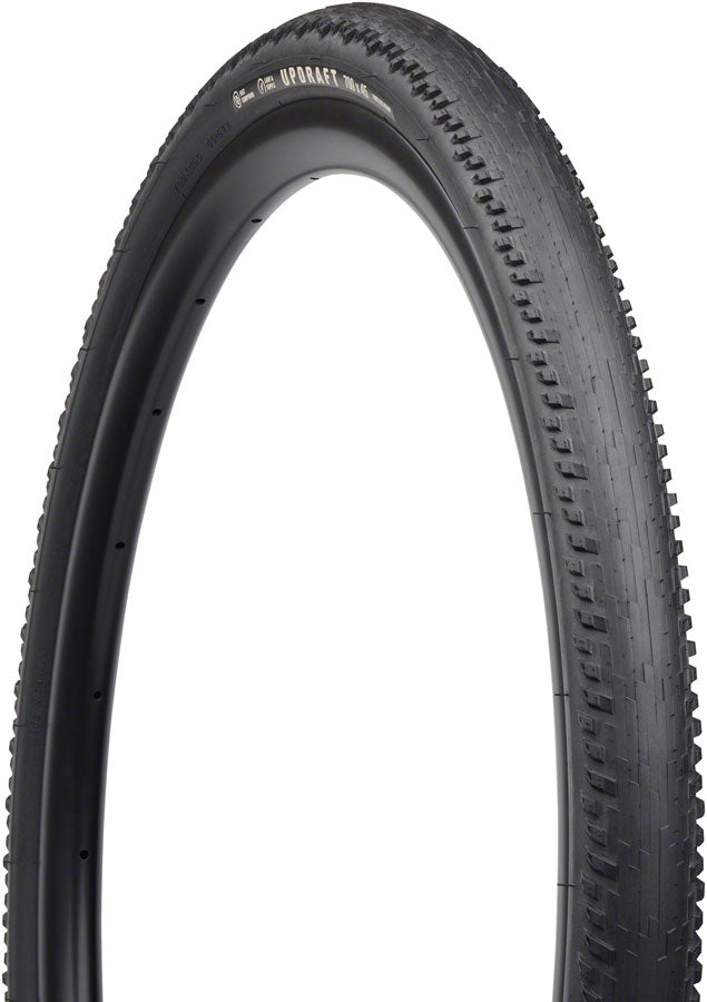 Teravail Updraft Tire - 700 x 45 Tubeless Folding BLK Durable Fast Compound
