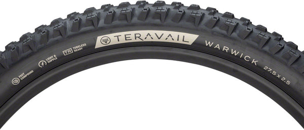 Teravail Warwick Tire - 29 x 2.5 Tubeless Folding Tan Durable Grip