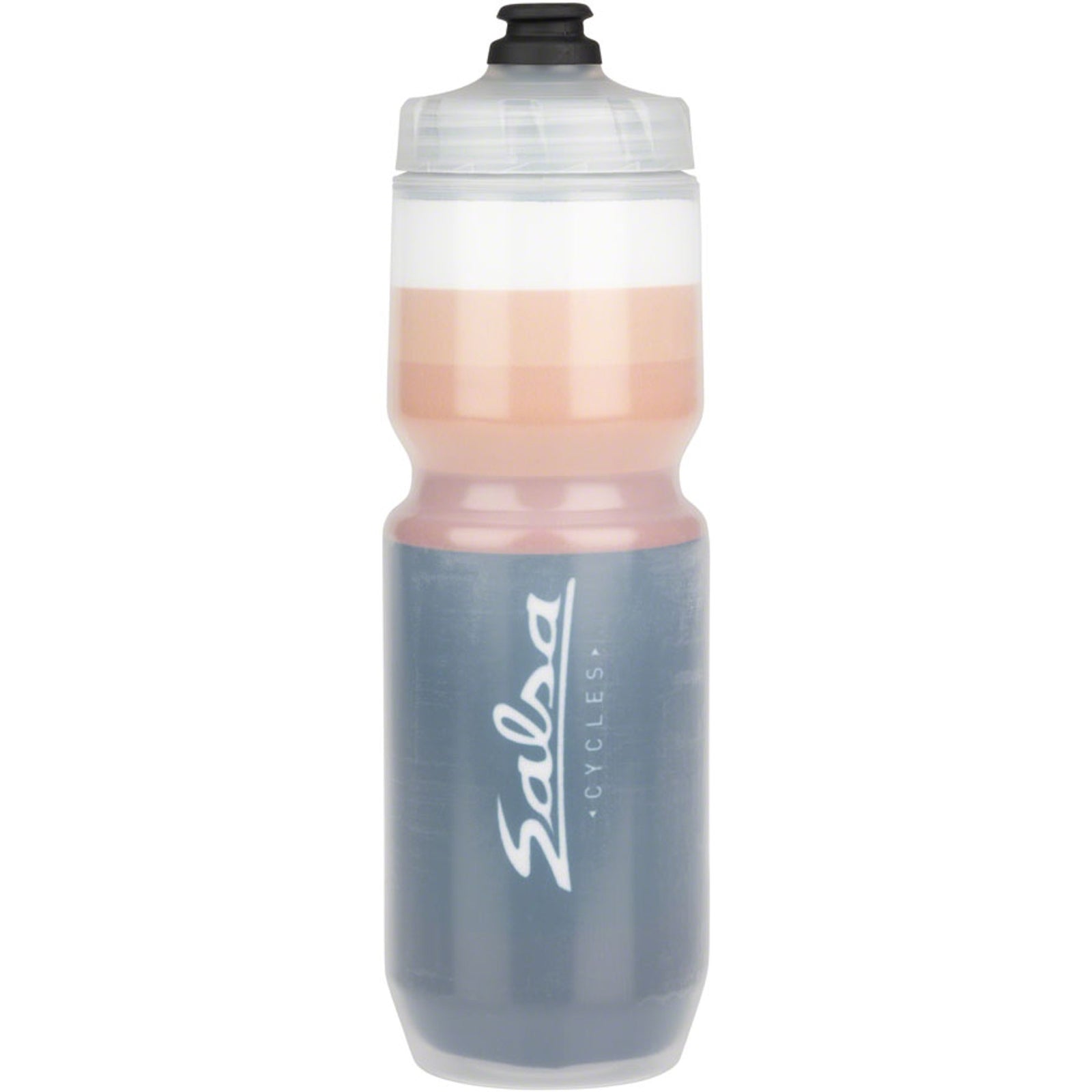 Latitude Purist Insulated Water Bottle - Black, White, w/ Stripes, 23oz
