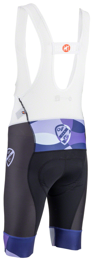 AB4729-01.jpg: Image for All-City Dot Game Men's Bib Short - Black, Dark Purple, Purple, Lavender, Lite Blue, 2X-Large