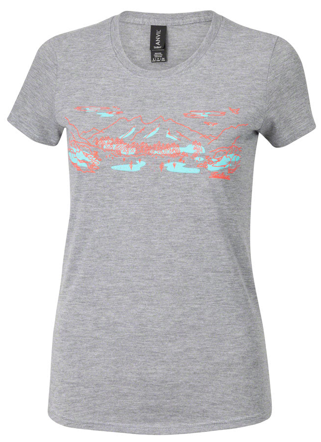 CL7889.jpg: Image for Salsa Electric Wilderness Tee - Women's, Gray, 2X-Large