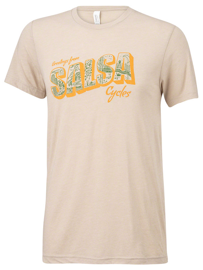 CL9553.jpg: Image for Salsa Wish You Were Here T-Shirt - Women's, Orange, Large