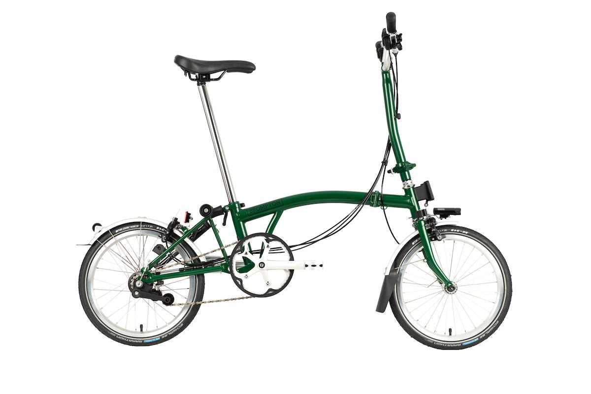 2023 C-Line: Explore High Bar Racing Green w/Rack (H6R) Dynamo, Marathon Tires