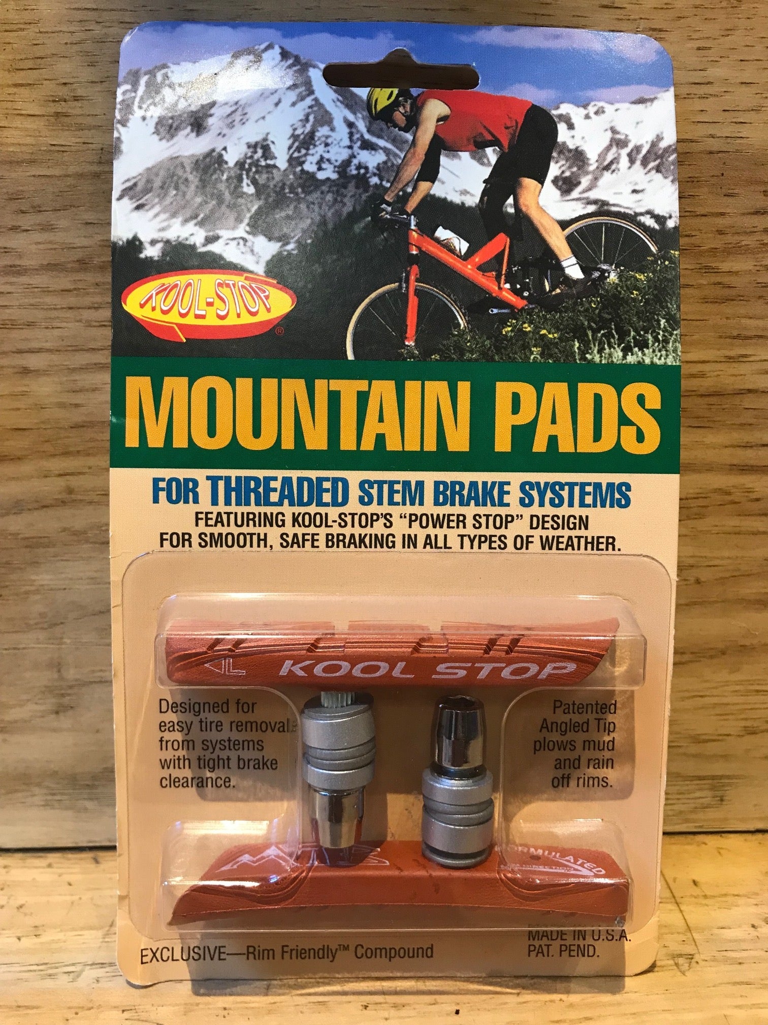 Kool-Stop Mountain Bike V-Brake Pads - SALMON (wet condition)