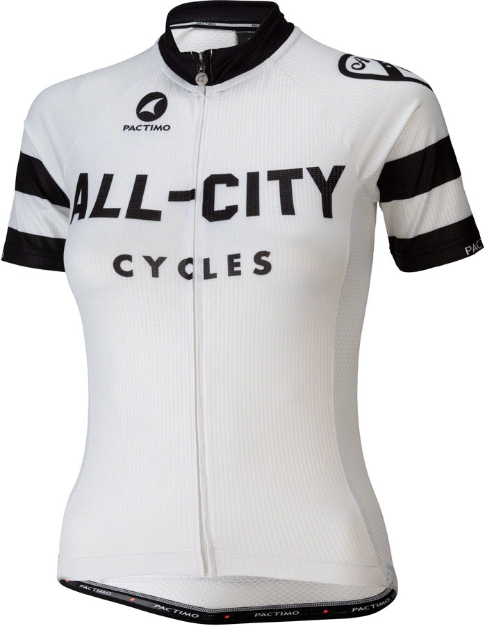 JT1994.jpg: Image for All-City Classic Jersey - White/Black, Short Sleeve, Women's, Large