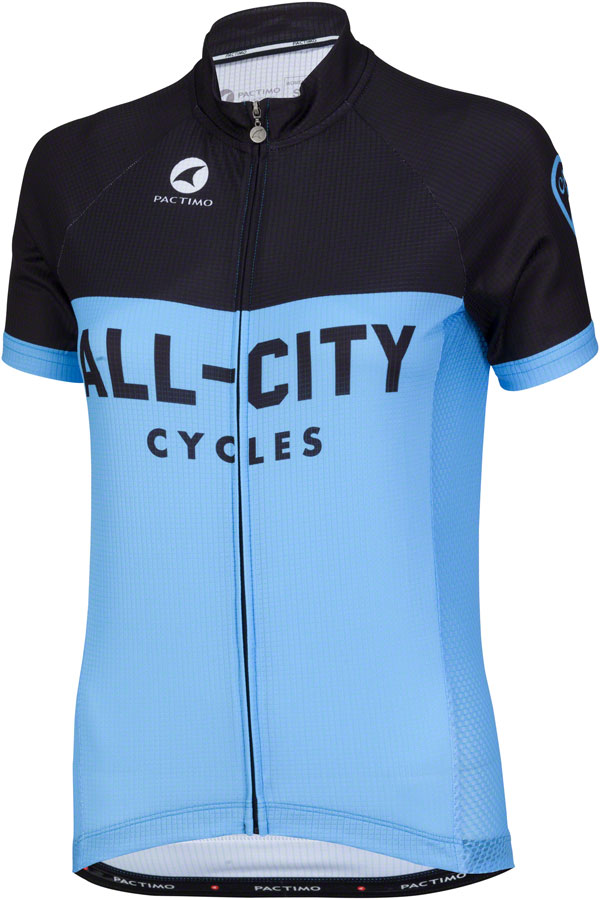 JT5669.jpg: Image for All-City Classic Jersey - Blue/Black, Short Sleeve, Women's, X-Small