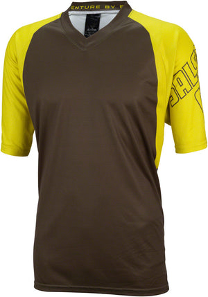 JT9025.jpg: Image for Salsa Devour MTB Jersey - Olive/Yellow, Short Sleeve, Men's, Large