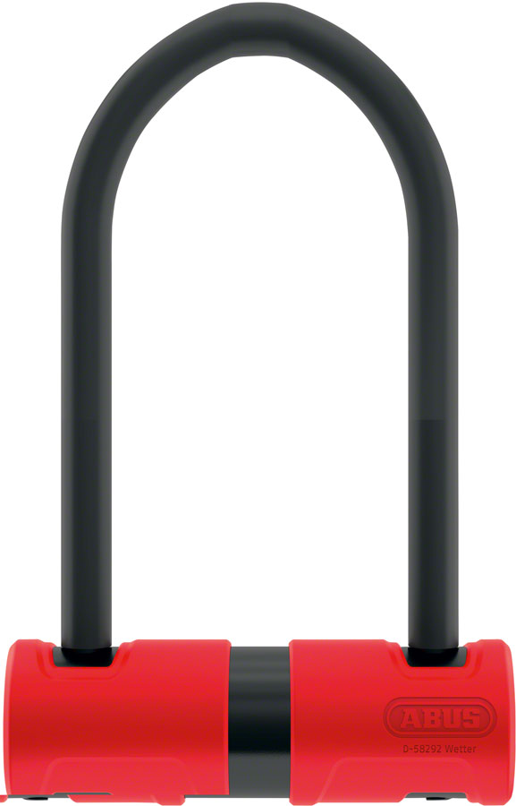 LK2342.jpg: Image for Abus 440A Alarm U-Lock - 4.2 x 6.3", Keyed, Black/Red, Includes bracket