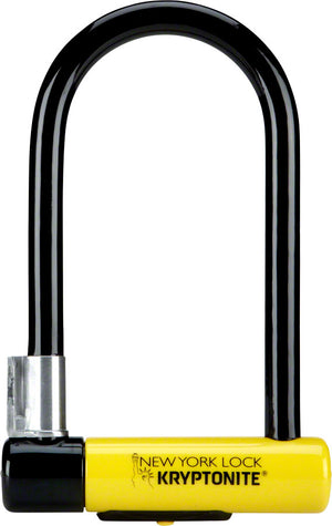 LK8142.jpg: Image for Kryptonite New York U-Lock - 4 x 8", Keyed, Black, Includes bracket