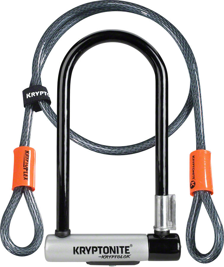 LK8153.jpg: Image for Kryptonite KryptoLok U-Lock - 4 x 9", Keyed, Black, Includes 4' cable and bracket