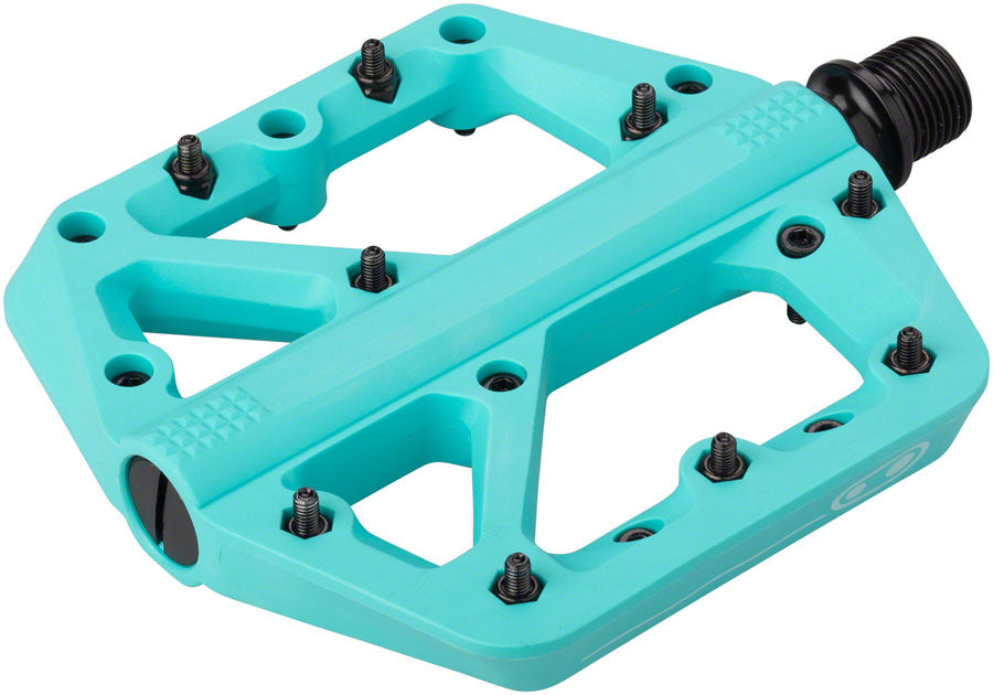 PD8559.jpg: Image for Crank Brothers Stamp 1 Pedals - Platform, Composite, 9/16", Turquoise, Large