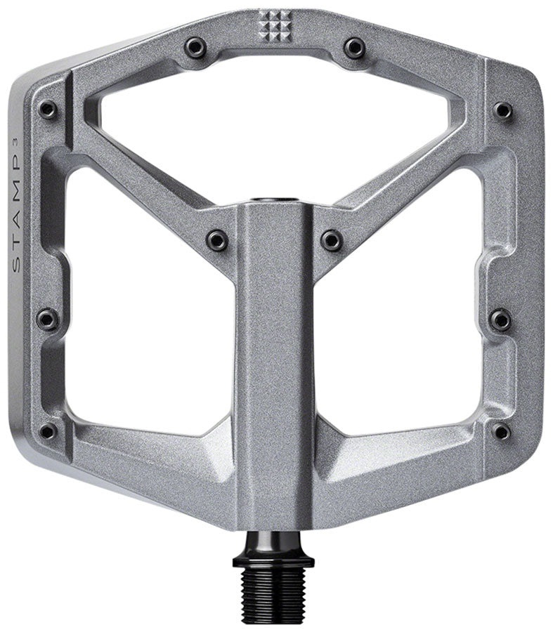 PD8670.jpg: Image for Crank Brothers Stamp 3 Pedals - Platform, Magnesium, 9/16", Black, Large