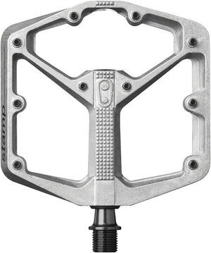 PD8674.jpg: Image for Crank Brothers Stamp 2 Pedals - Platform, Aluminum, 9/16", Raw Silver, Large