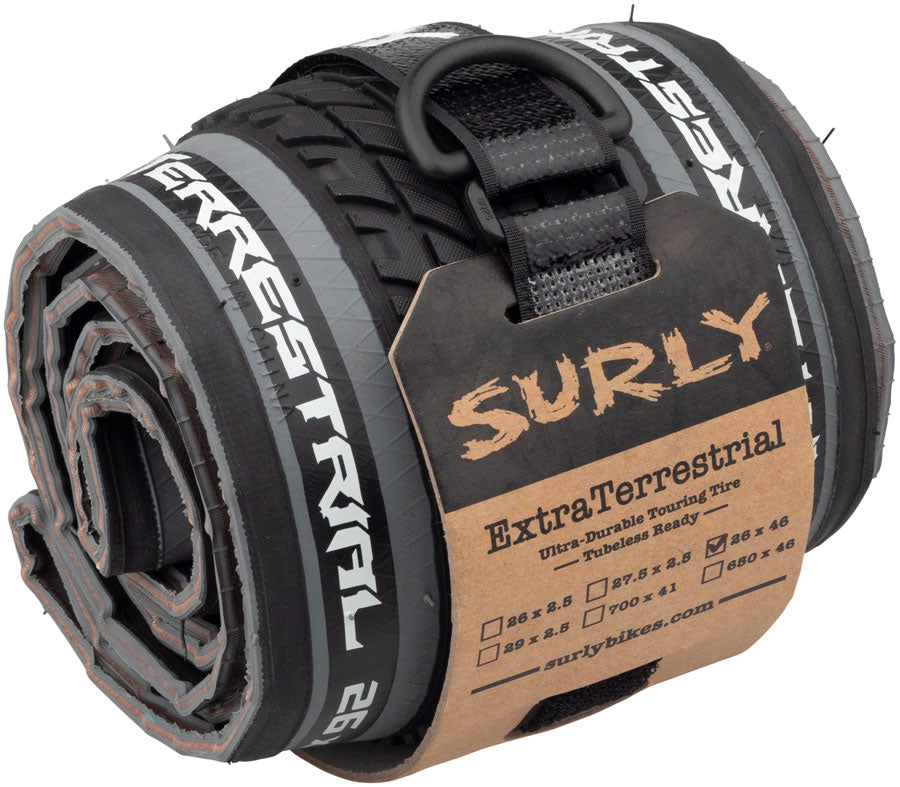 TR1261-04.jpg: Image for Surly ExtraTerrestrial Tire - 26 x 46c, Tubeless, Folding, Black/Slate, 60tpi