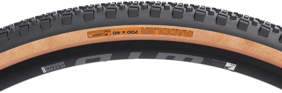 TR1542.jpg: Image for WTB Raddler Tire - 700 x 40, TCS Tubeless, Folding, Black/Tan, Light, Fast Rolling