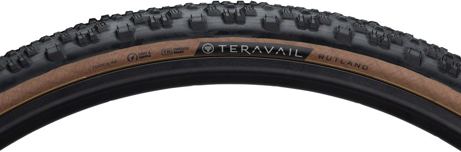 TR2674-02.jpg: Image for Teravail Rutland Tire - 700 x 42, Tubeless, Folding, Tan, Light and Supple