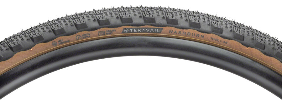 TR2718-02.jpg: Image for Teravail Washburn Tire - 700 x 38, Tubeless, Folding, Tan, Durable