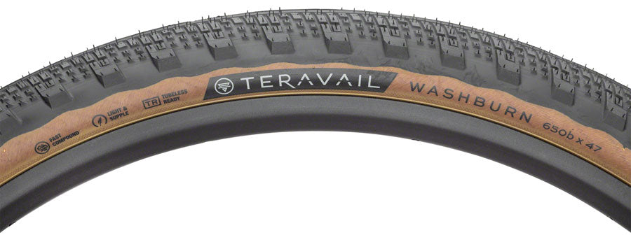 TR2722-02.jpg: Image for Teravail Washburn Tire - 650b x 47, Tubeless, Folding, Tan, Durable