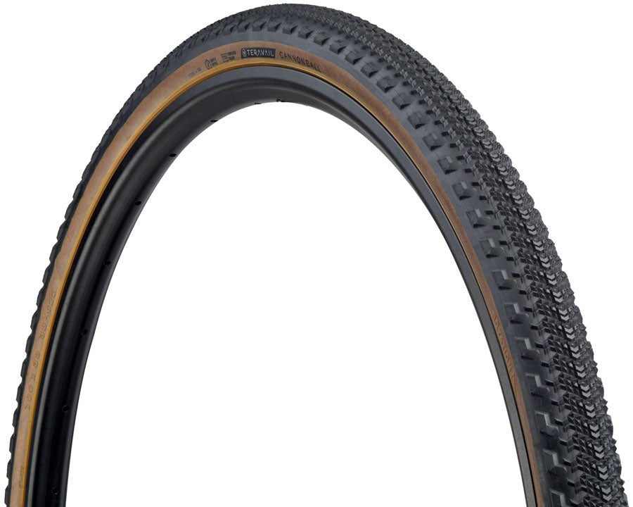 TR7242.jpg: Image for Teravail Cannonball Tire - 700 x 38, Tubeless, Folding, Tan, Light and Supple