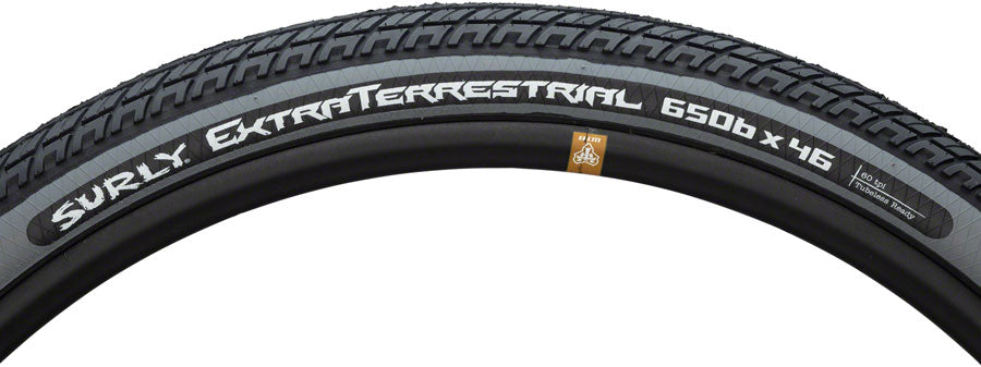 TR7508-02.jpg: Image for Surly ExtraTerrestrial Tire - 650b x 46, Tubeless, Folding, Black/Slate, 60tpi