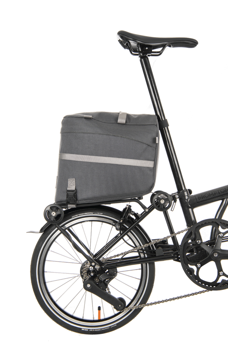 Borough Roller Rack Bag Dark Grey Huckleberry Bicycles
