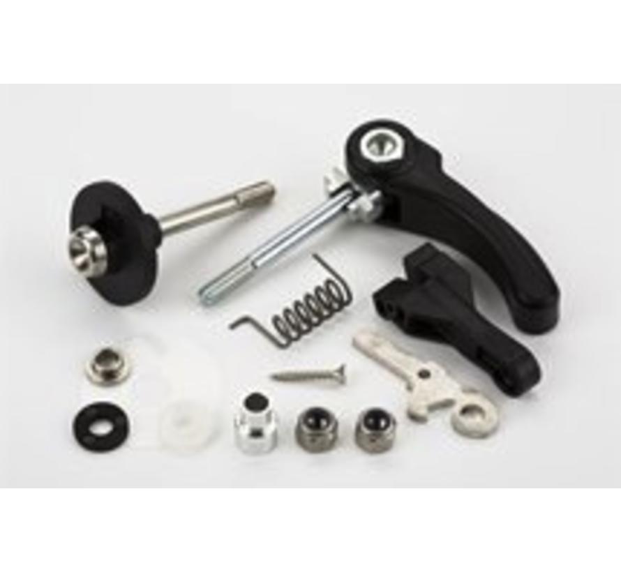 Rear frame clip retro-fit kit with quick release